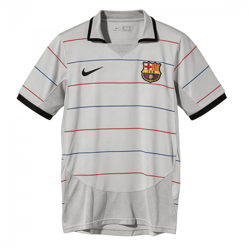 Barcelona 2003/04 Away Grey Retro Jersey