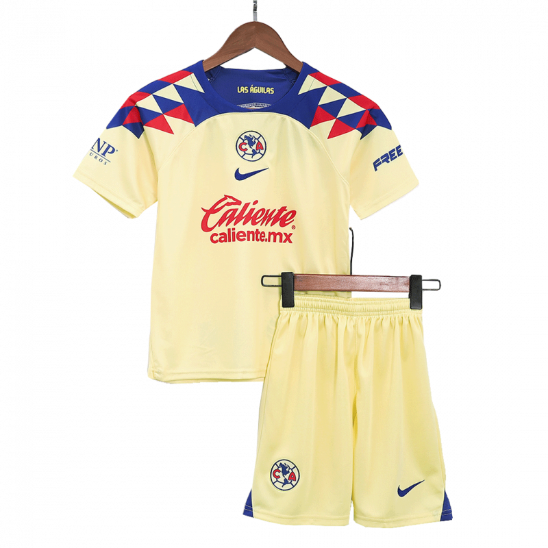 Club America 2023/24 Home Yellow Kids Kit