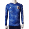 Japan 2022 Home Blue Player Version Long Sleeve Jersey