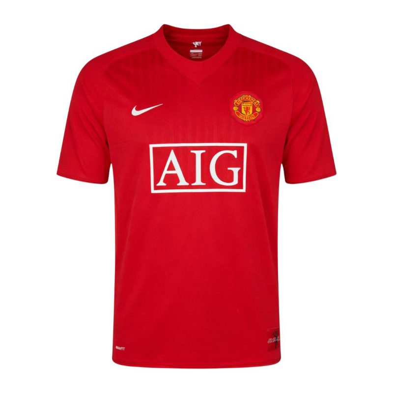Manchester United 2007/08 Home Red Retro Jersey