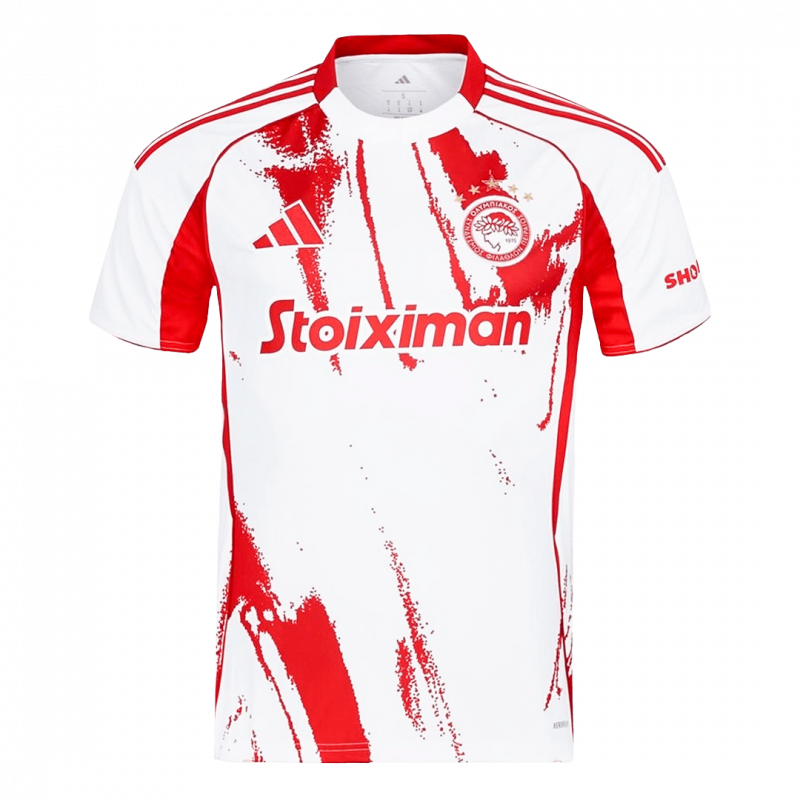 Olympiacos 2025/26 Away White Jersey