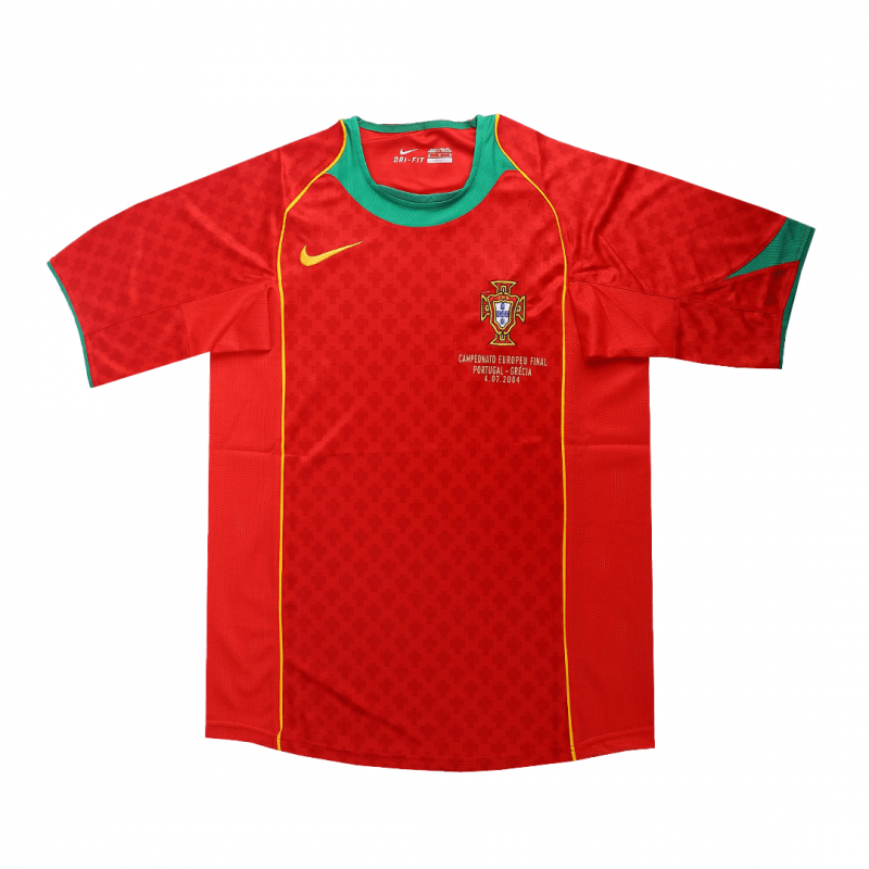 Portugal 2004 Home Red Retro Jersey