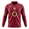Arsenal 2005/06 Home Red Long Sleeve Retro Jersey