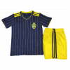 Sweden 2020 Away Blue Kids Kit