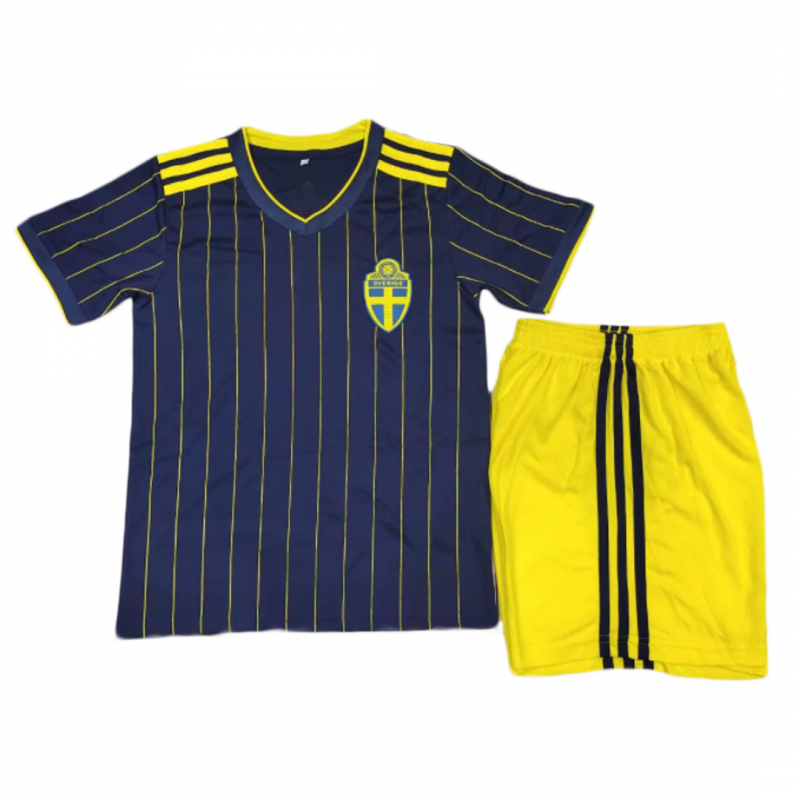 Sweden 2020 Away Blue Kids Kit