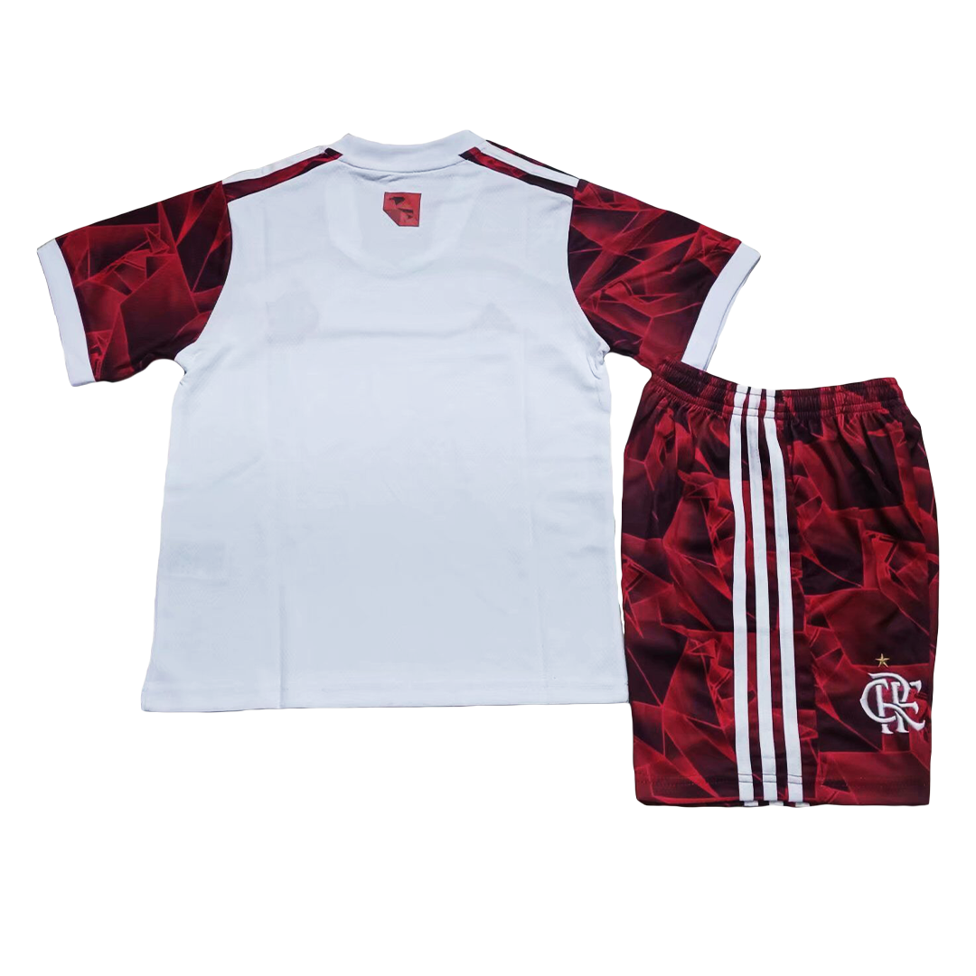 CR Flamengo 2021/22 Away White Kids Kit