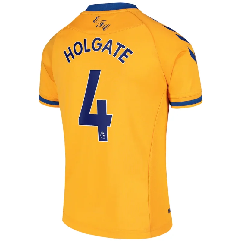 HOLGATE #4 Everton 2020/21 Away Yellow Jersey
