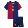 Barcelona 2024/25 Home Blue Spotify Logo Without Text Kids Kit