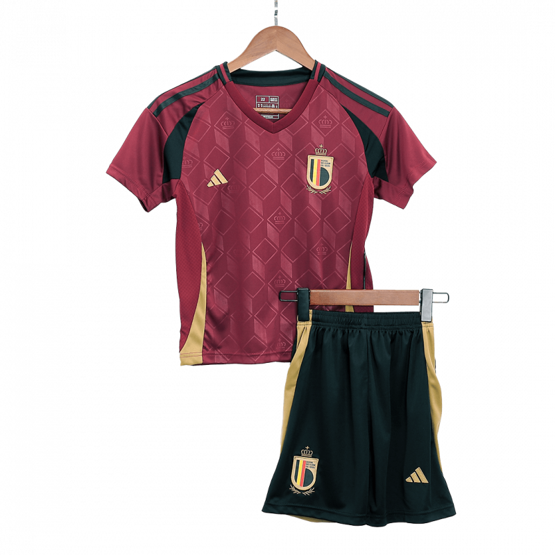 Belgium 2024 Home Red Kids Kit