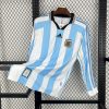 Argentine maillot foot 1998 Long Sleeve Retro Jersey