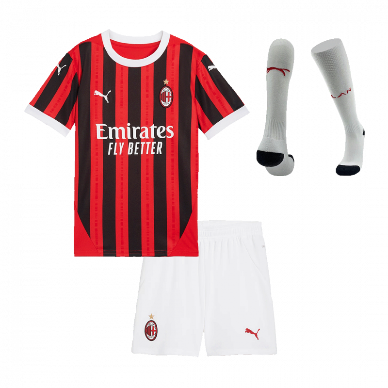 AC Milan 2024/25 Home Red Kids Kit