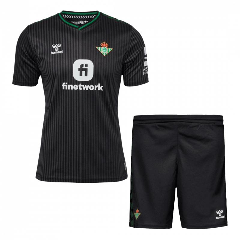 Real Betis 2023/24 Third Black Kids Kit