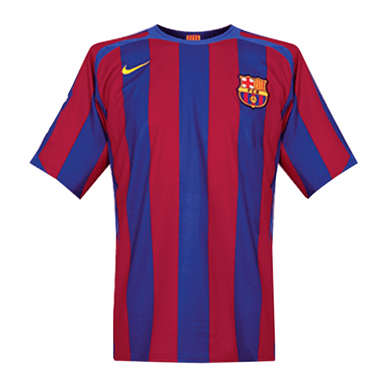 Barcelona 2005/06 Home Blue UCL Retro Jersey
