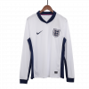 England 2024 Home White Long Sleeve Jersey