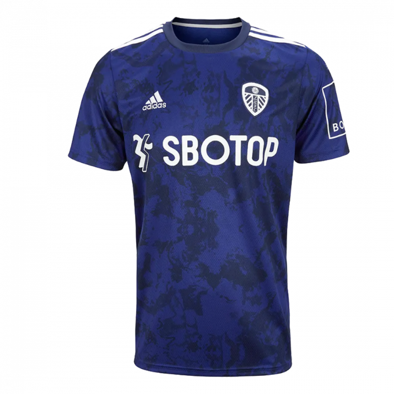 Leeds United 2021/22 Away Blue Player Version Jersey