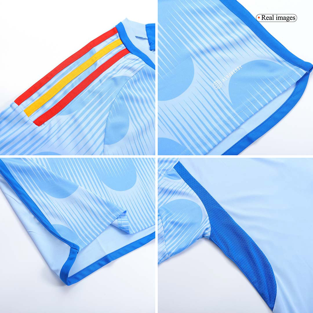 Spain 2022 Away Blue Jersey
