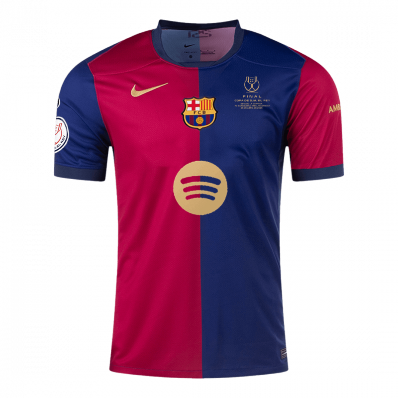 Barcelona 2024/25 Home Blue Copa del Rey Final Jersey
