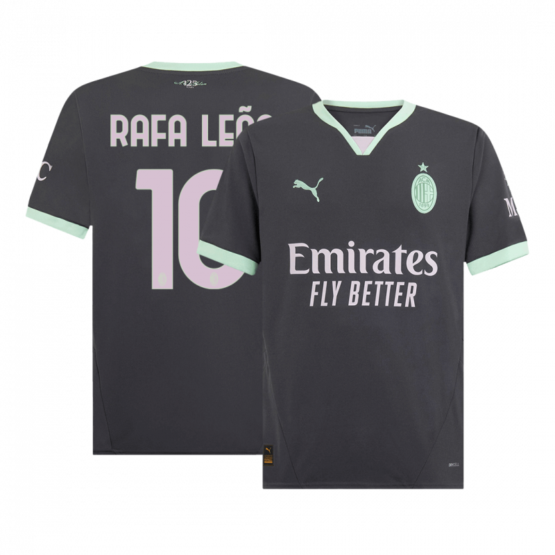 RAFA LEAO #10 AC Milan 2024/25 Third Grey Jersey