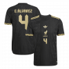 E.ALVAREZ #4 Mexico 2025 Third Black Player Version Jersey