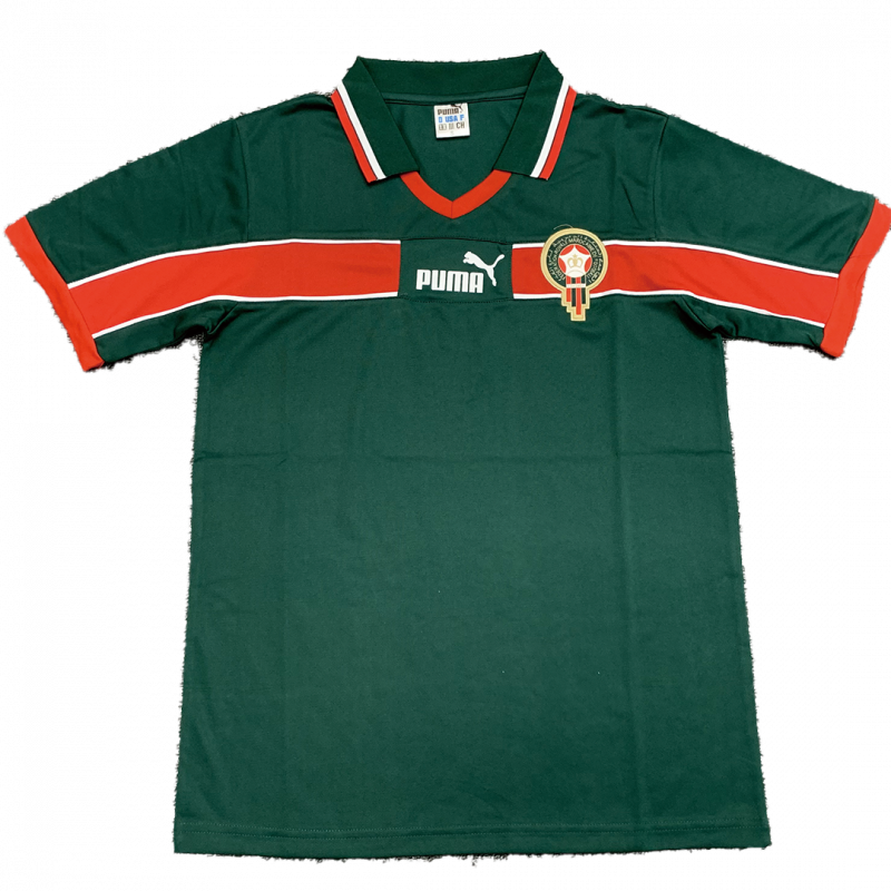 Morocco 1998 Home Green Retro Jersey