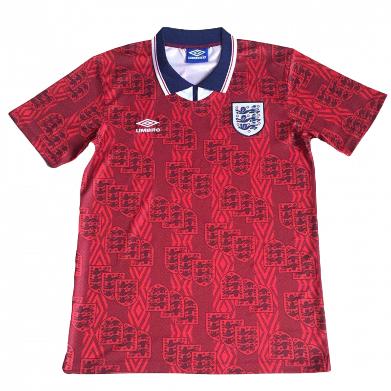 England 1994 Away Red Retro Jersey