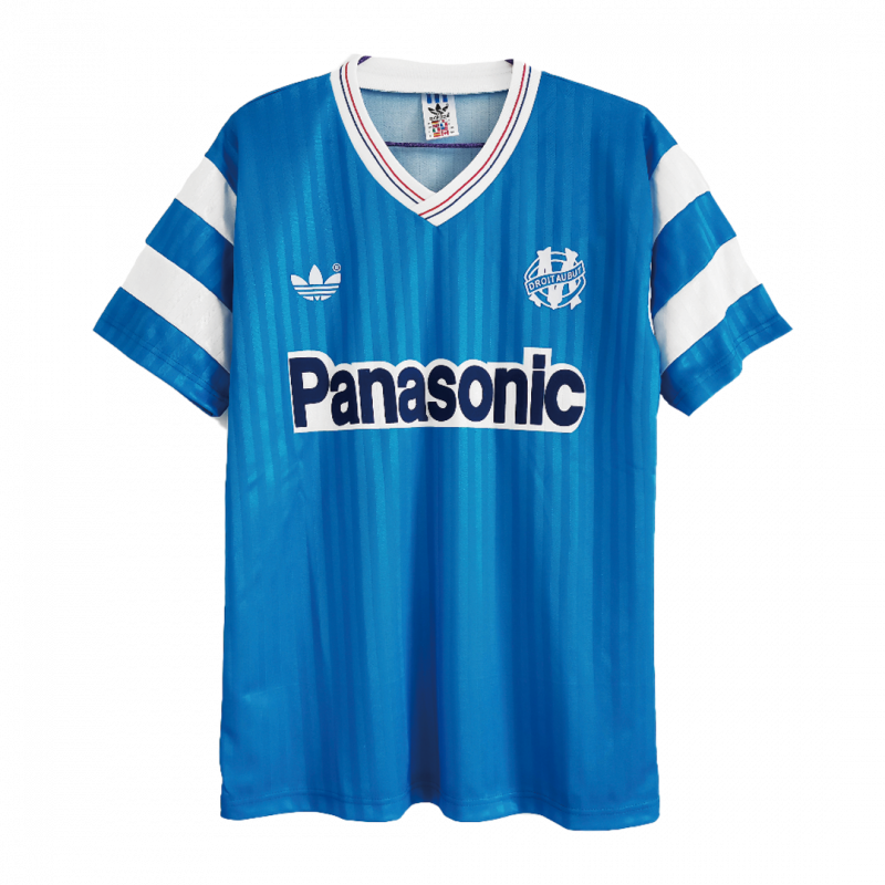 Marseille 1990 Away Blue Retro Jersey