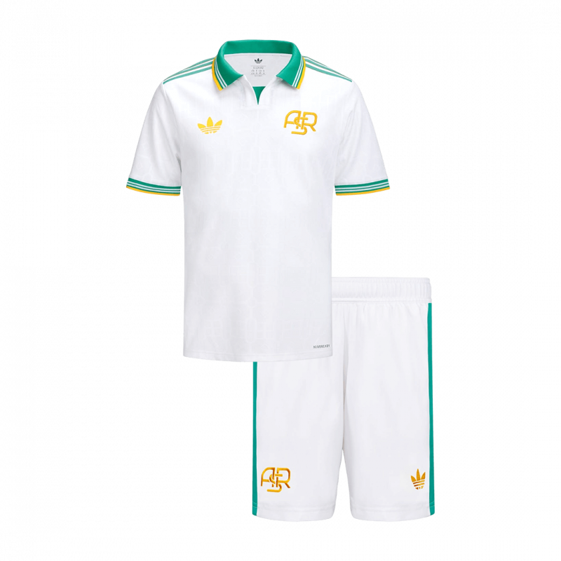 Roma 2025/26 Third White Kids Kit