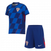 Croatia 2024 Away Blue Kids Kit