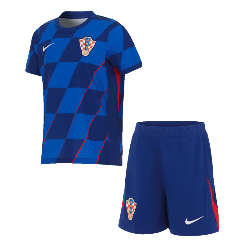 Croatia 2024 Away Blue Kids Kit