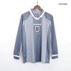 England 1996 Away Grey Long Sleeve Retro Jersey