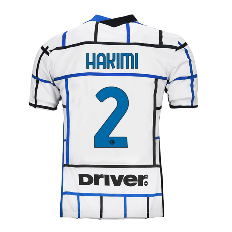 HAKIMI #2 Inter Milan 2020/21 Away White Jersey