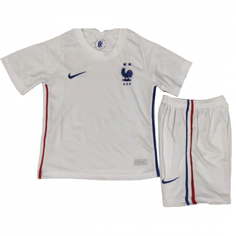France 2020 Away White Kids Kit