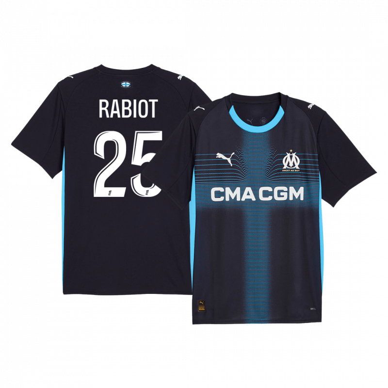 RABIOT #25 Marseille 2025/26 Away Blue Jersey