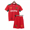 Wolverhampton Wanderers 2023/24 Away Red Kids Kit