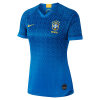 Brazil 2019 Away Blue Long Sleeve Women Jersey
