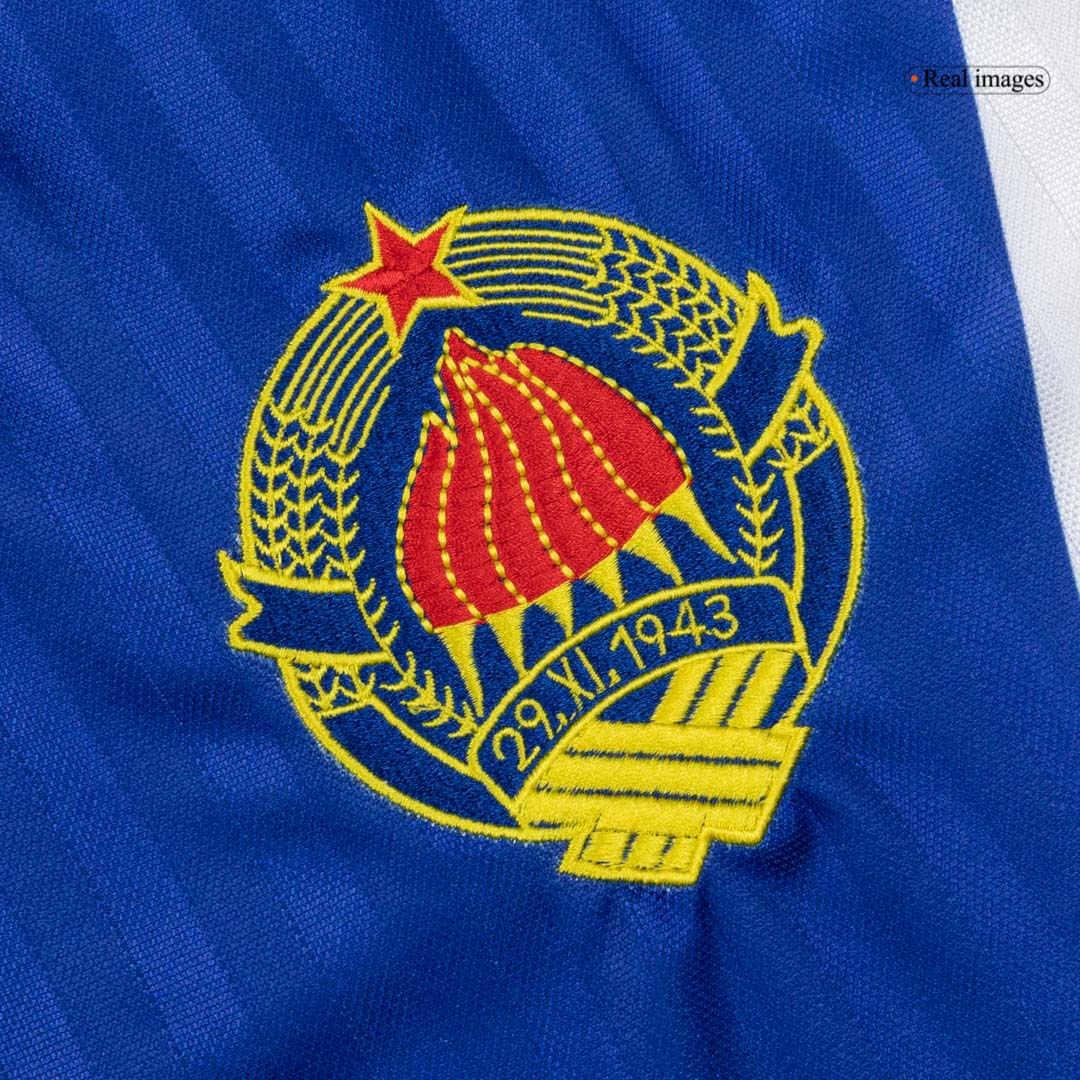 Yugoslavia 1990 Home Blue Retro Jersey