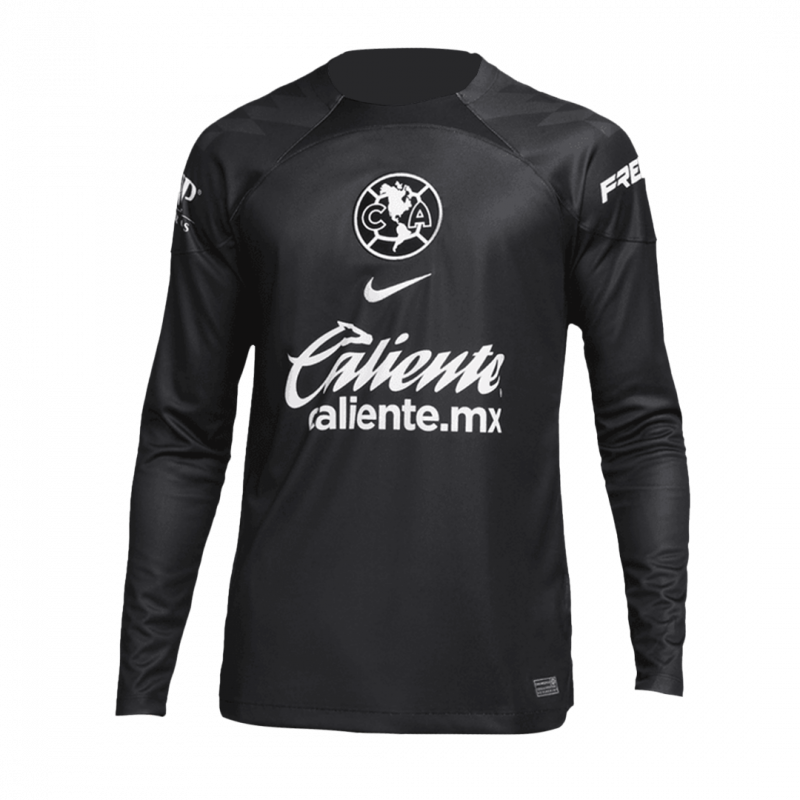 Club America 2023/24 Goalkeeper Black Long Sleeve Goalkeeper Jersey