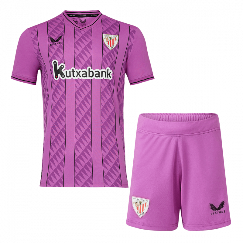 Athletic Club de Bilbao 2023/24 Goalkeeper Purple Goalkeeper Kids Kit