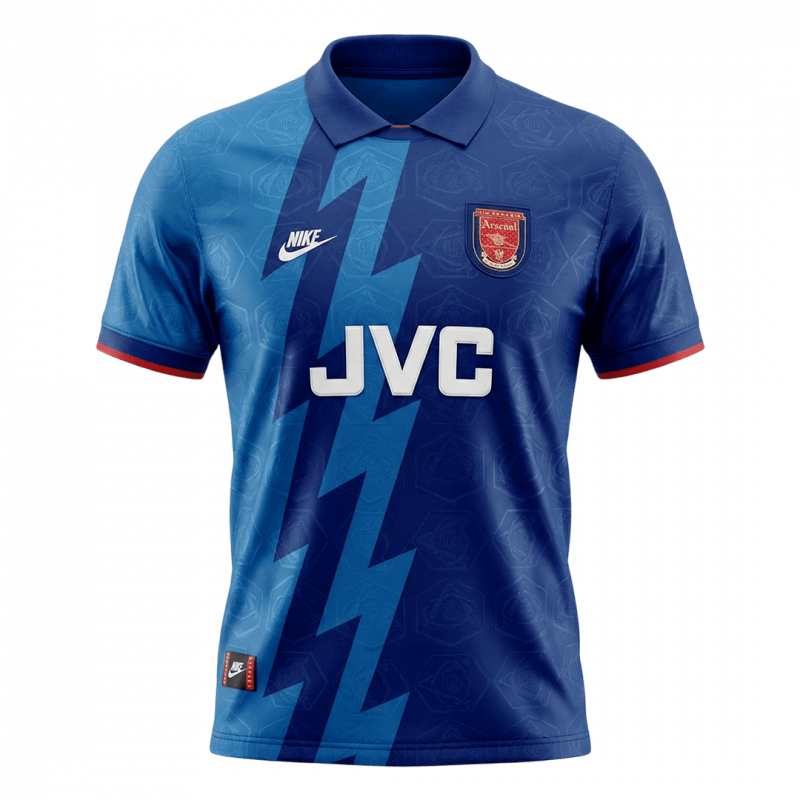Arsenal 1995 Away Blue Retro Jersey