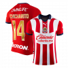 Gold CHICHARITO #14 Chivas 2023/24 Home White Jersey