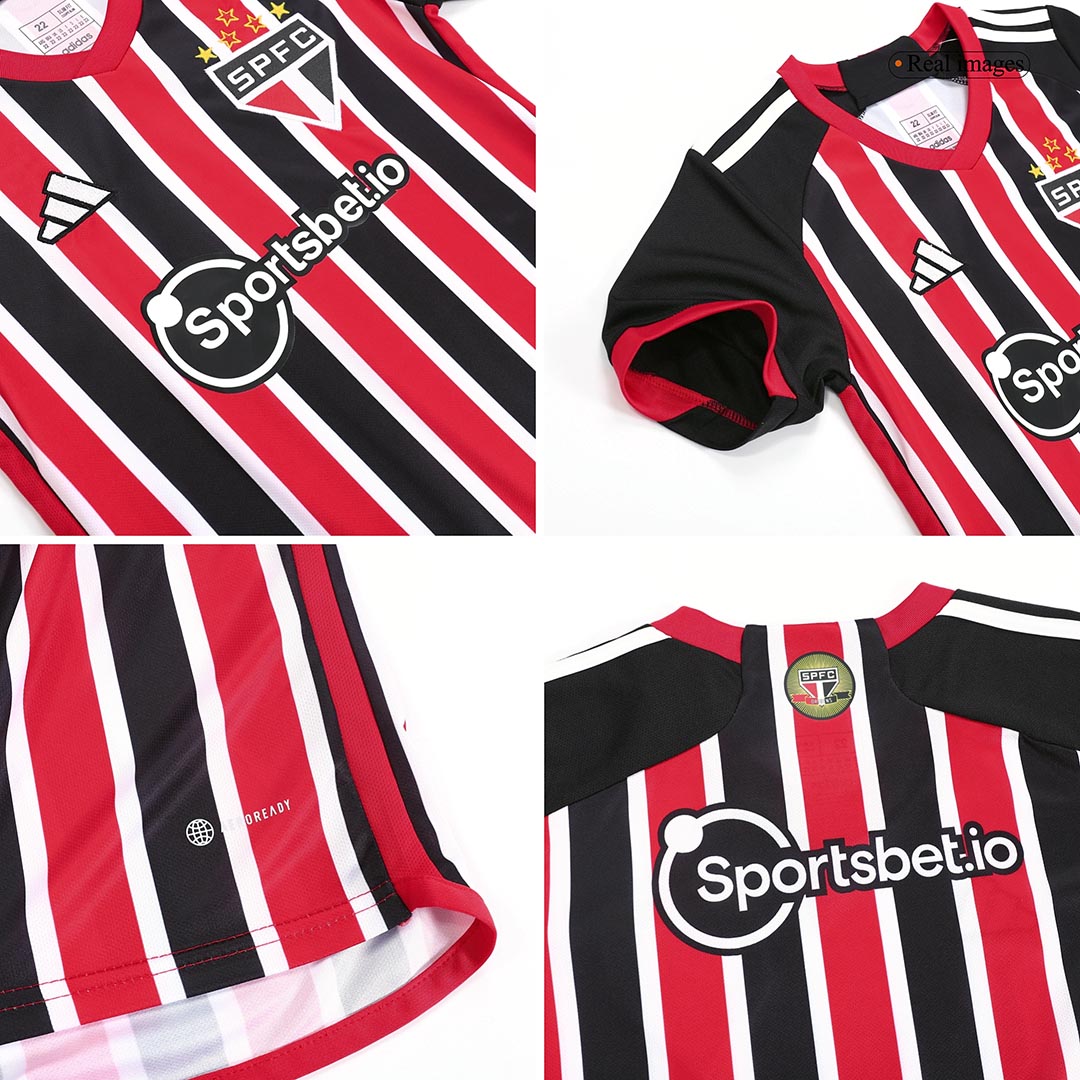 Sao Paulo FC 2023/24 Away Black Kids Kit