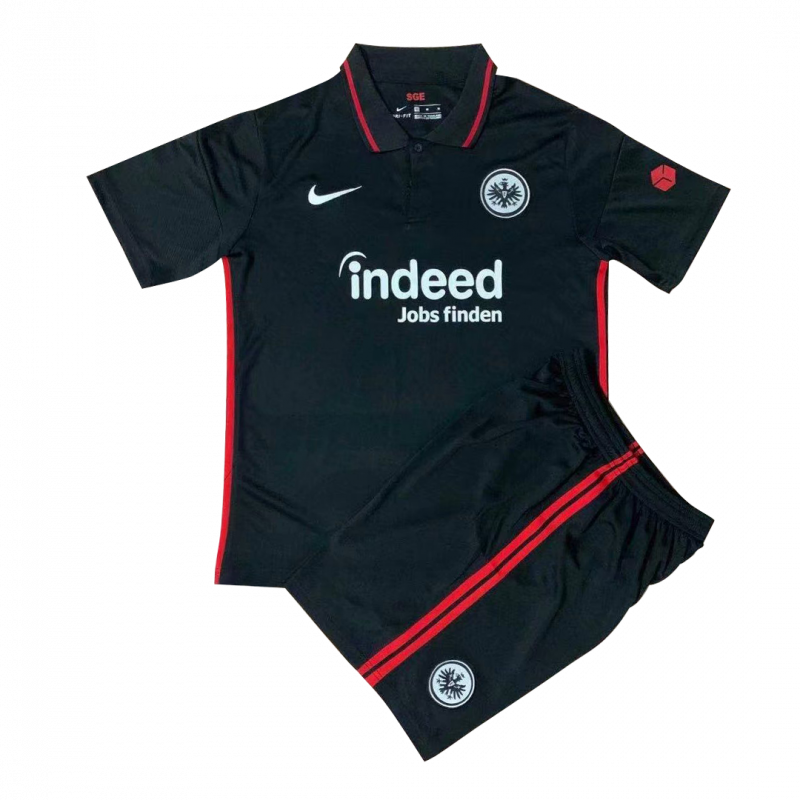 Eintracht Frankfurt 2021/22 Home Black Kids Kit