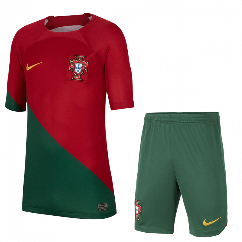 Portugal 2022/23 Home Red Kids Kit