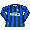 Inter Milan 2010 Home Blue Long Sleeve Retro Jersey