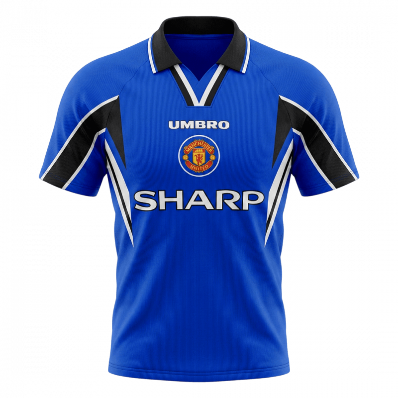 Manchester United 1996/97 Third Blue Retro Jersey