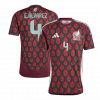 E.ALVAREZ #4 Mexico 2024 Home Red Jersey