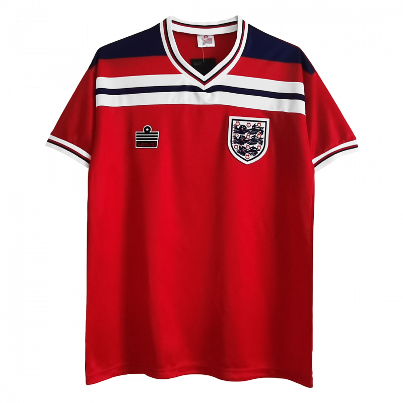 England 1982 Away Red Retro Jersey