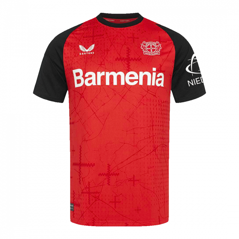 Bayer Bayer 04 Leverkusen 2024/25 Home Red Player Version Jersey