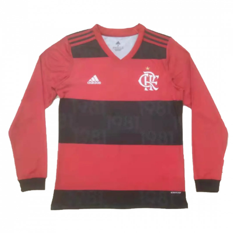 CR Flamengo 2021/22 Home Red Long Sleeve Jersey