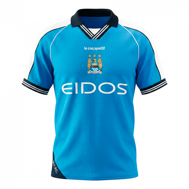 Manchester City 1999/01 Home Blue Retro Jersey